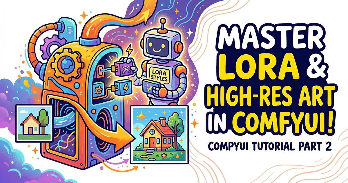 ComfyUI Tutorial Part 2: Mastering LoRA Models and Image Upscaling