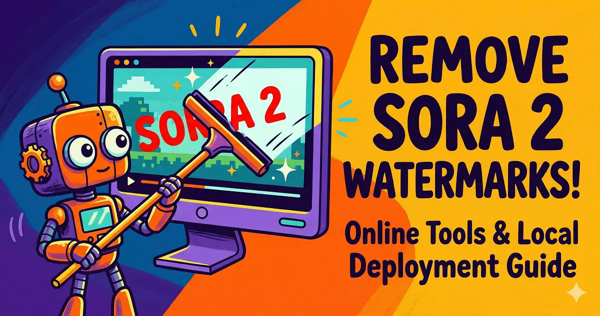 How to Remove Watermarks from Sora 2 Videos: Online Tools and Local Deployment