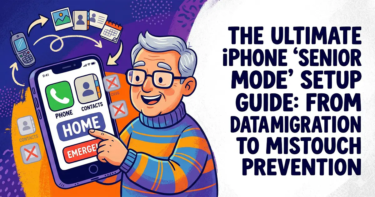 The Ultimate iPhone 'Senior Mode' Setup Guide: From Data Migration to Mistouch Prevention