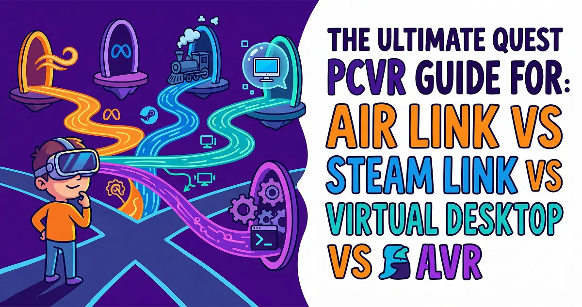 The Ultimate Quest PCVR Guide for 2025: Air Link vs. Steam Link vs. Virtual Desktop vs. ALVR