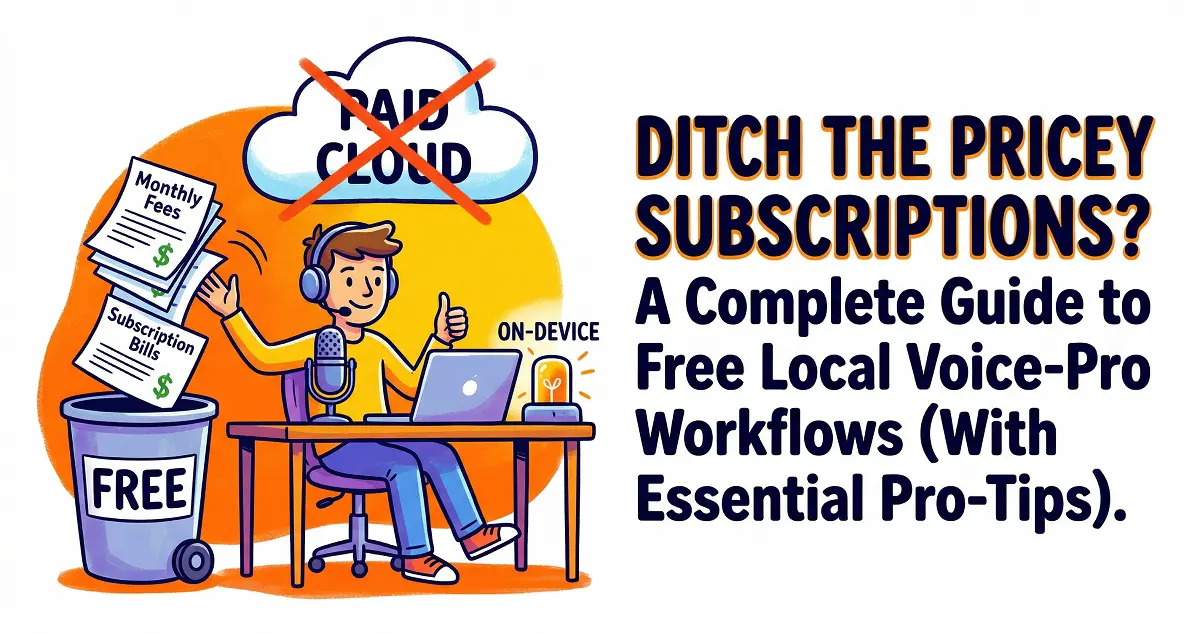 Ditch the Pricey Subscriptions? A Complete Guide to Free Local Voice-Pro Workflows (With Essential Pro-Tips)