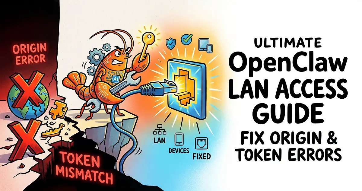 Ultimate OpenClaw LAN Access Guide: Fix Origin and Token Errors