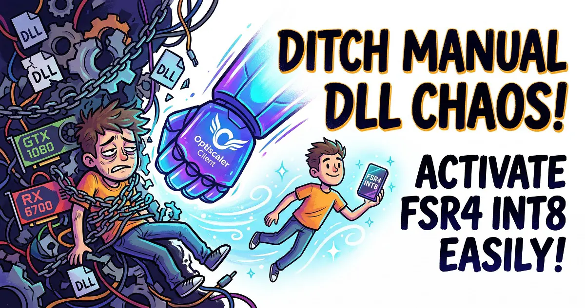Ditch Manual DLL Swapping! Optiscaler Client Makes FSR4 INT8 a Breeze on GTX 1080 & RX 6700