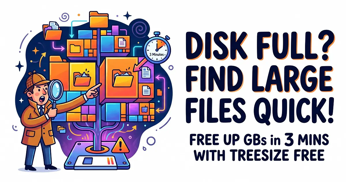 Disk Space Running Low? Find the Culprits in 3 Minutes with TreeSize Free