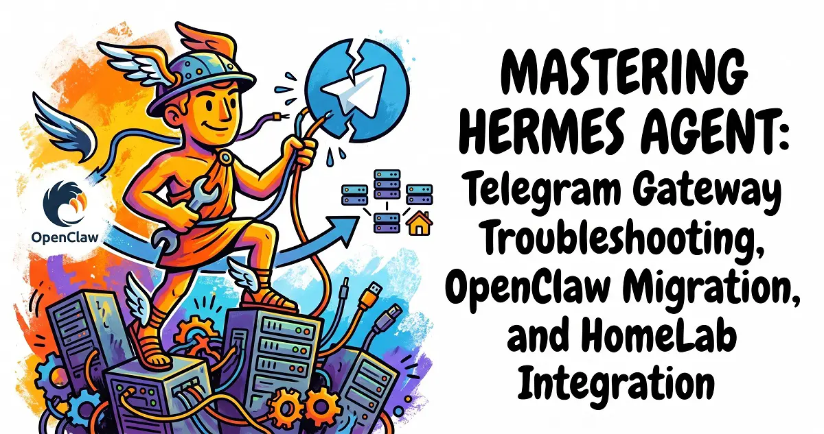 Mastering Hermes Agent: Telegram Gateway Troubleshooting, OpenClaw Migration, and HomeLab Integration
