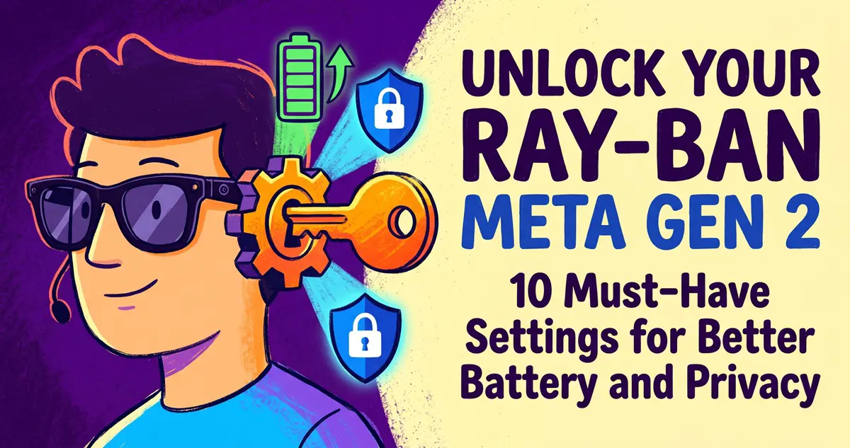 Unlock Your Ray-Ban Meta Gen 2: 10 Must-Have Settings for Better Battery and Privacy
