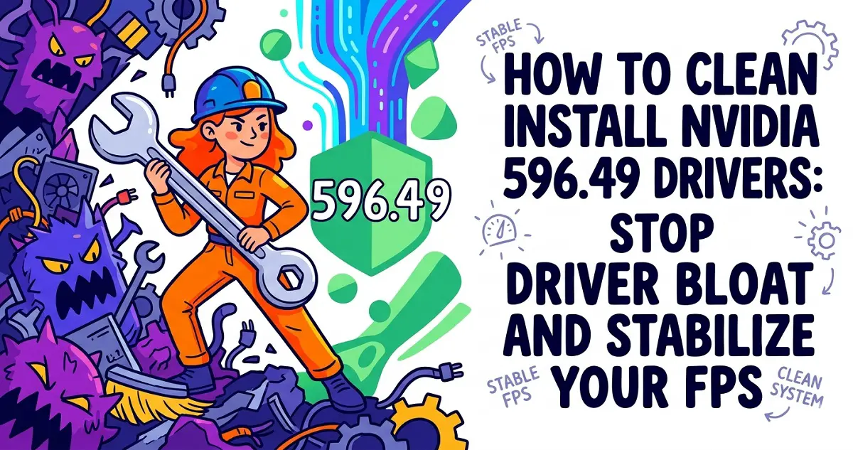 How to Clean Install NVIDIA 596.49 Drivers: Stop Driver Bloat and Stabilize Your FPS
