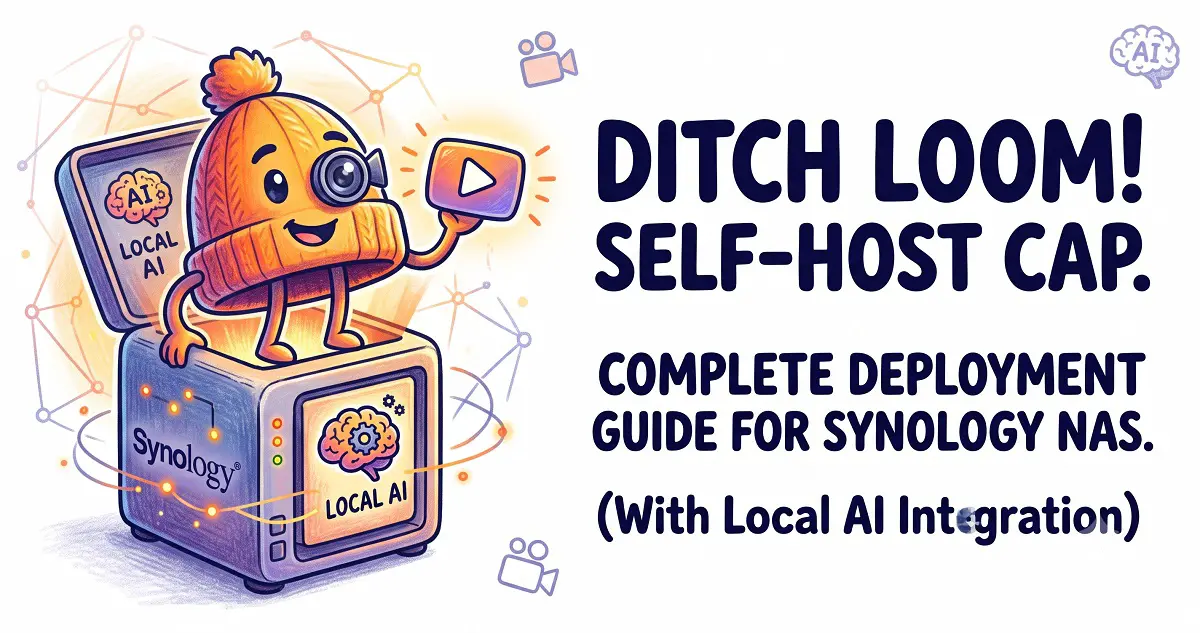 Self-Hosting Cap on Synology NAS: A Complete Deployment Guide for the Open-Source Loom Alternative (with Local AI Integration)
