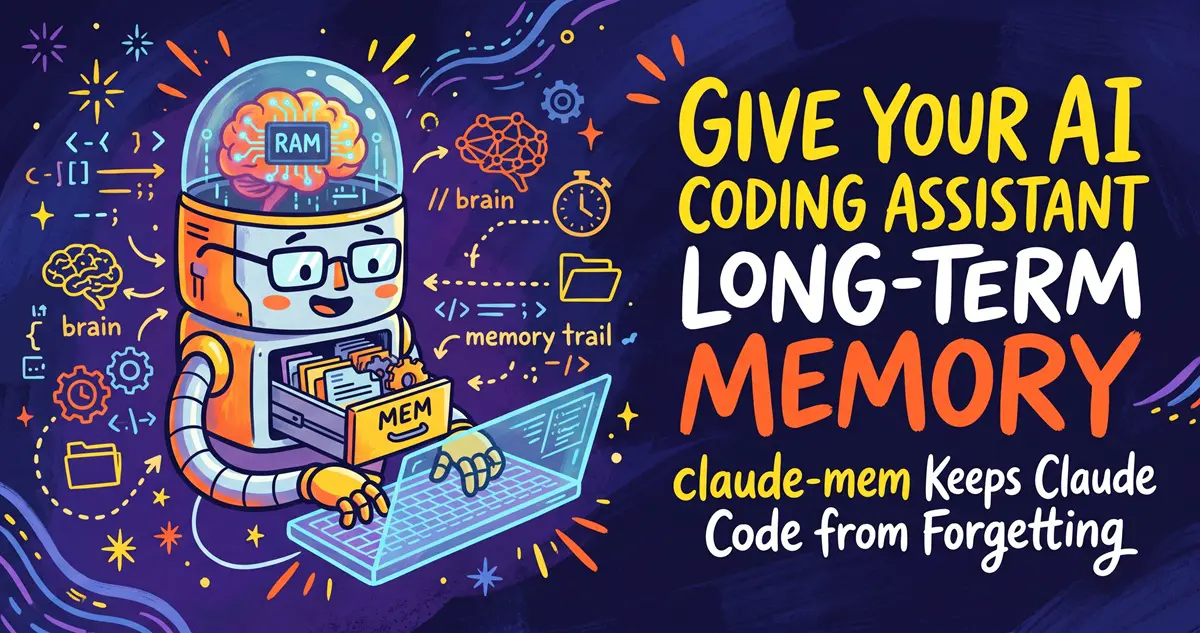 Give Your AI Coding Assistant Long-Term Memory: claude-mem Keeps Claude Code from Forgetting